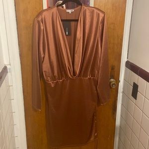 Rustic Side Ruched dress